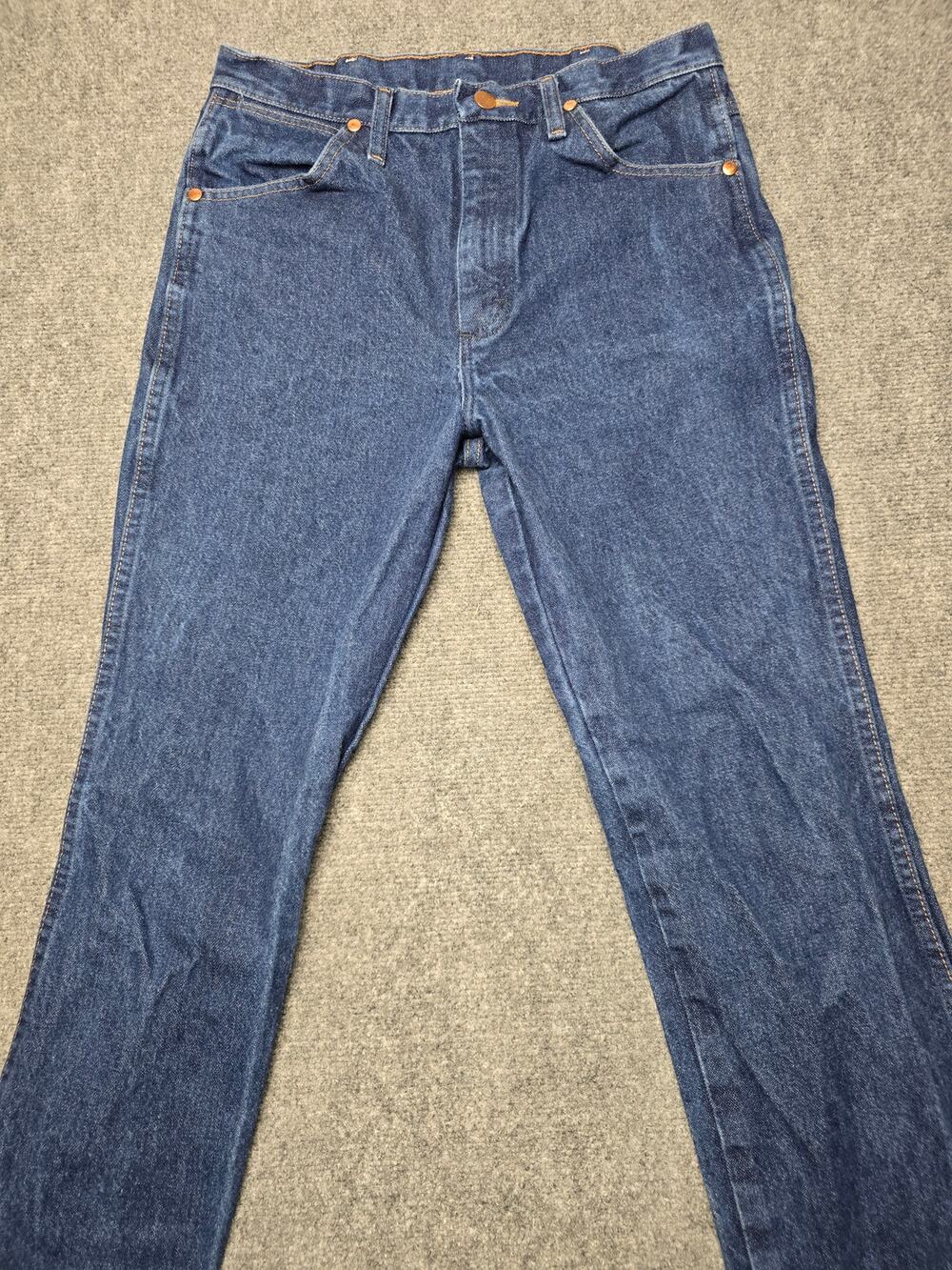 Wrangler 936DEN Cowboy Cut Slim Jeans Mens 30x32 Indigo Western Denim